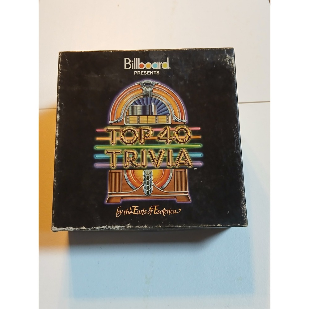 Billboard Top 40 Trivia Board Game By Earls Of Esoterica 1984 Complete